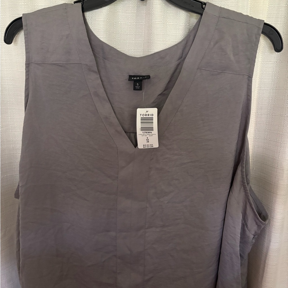 Torrid Charcoal Sleeveless Tank Top